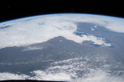 加拿大安大略省詹姆斯湾的国际空间站照片，用于AMASS项目