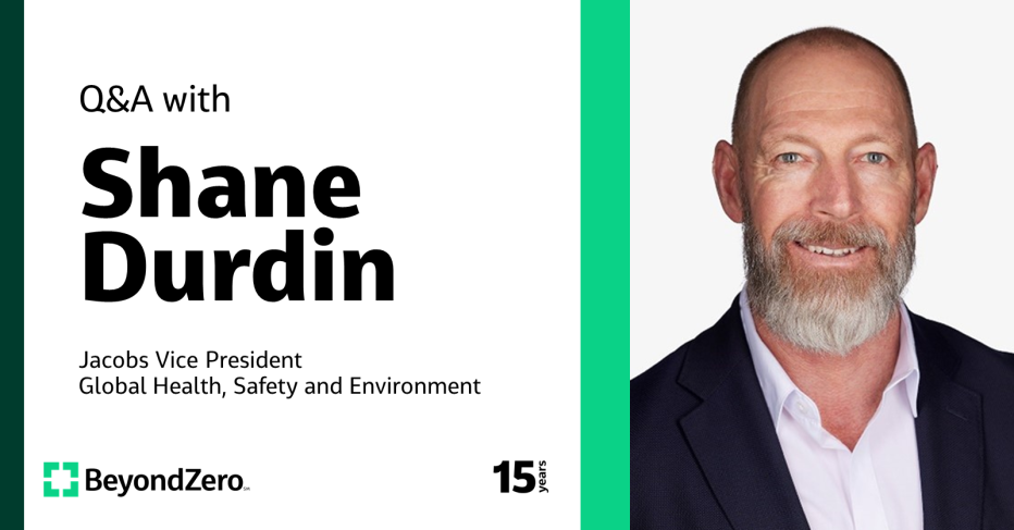 Q&与Shane Durdin 正规博彩十大网站排名合作全球健康、安全和环境副总裁