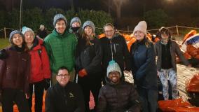 Jacobs team at the World's Big Sleep Out 2019