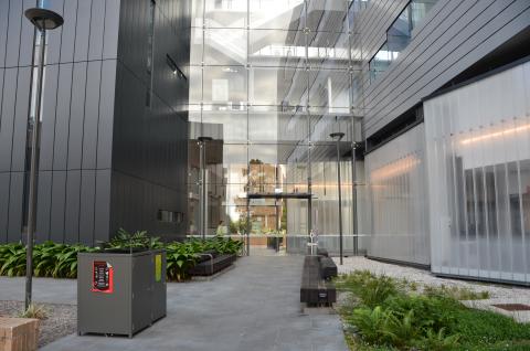 Molecular Horizons Research Building glazed atrium link