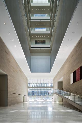 Los Angeles federal courthouse interior lobby