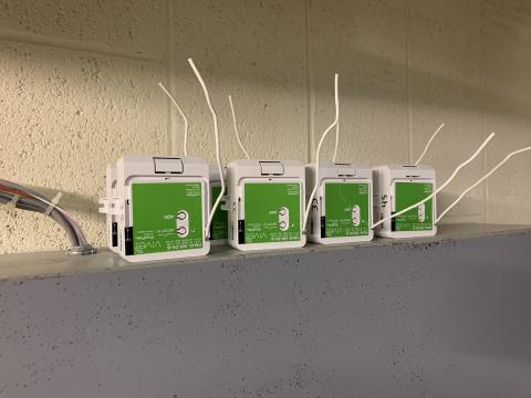 Lutron Vive PowPacks which were deployed to centrally control the BCS (Building Control System)