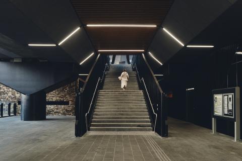 Lilydale Station main entry stair