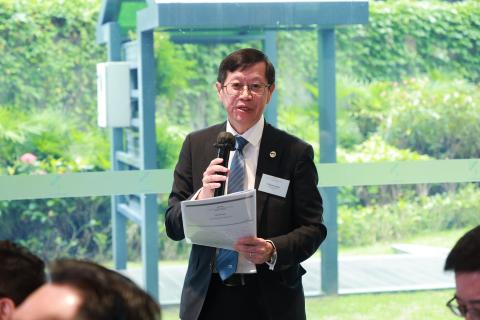 Jacobs Senior Director of Operations, Hong Kong Rupert Leung speaking 