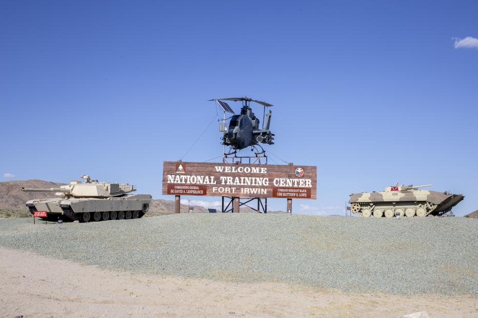 Fort Irwin welcome sign