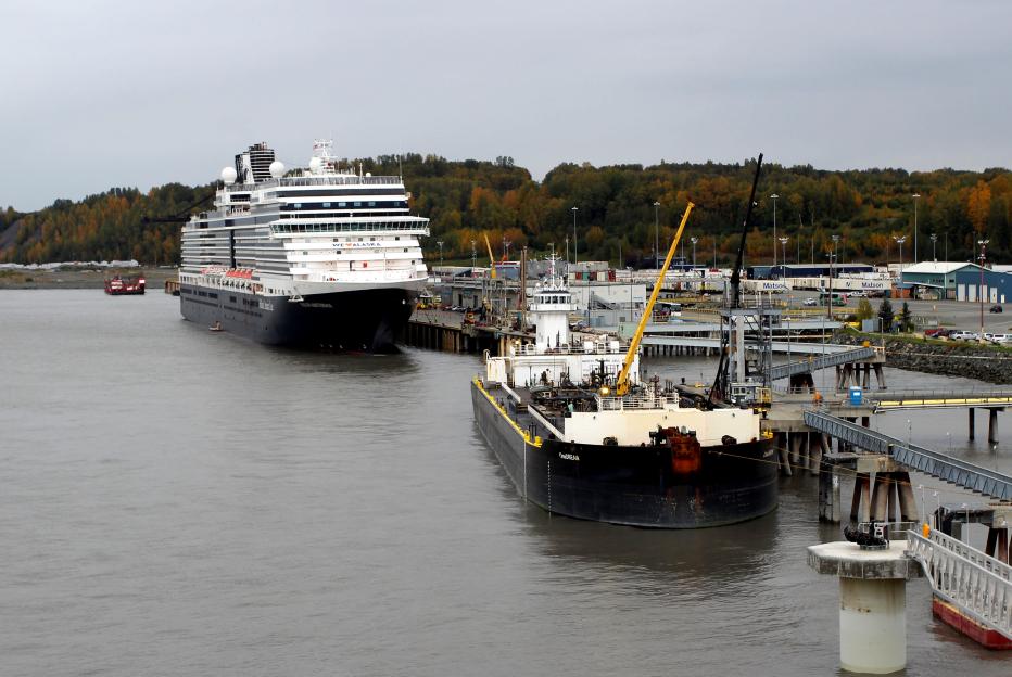 Cargo and commercial activities at the Port of Alaska