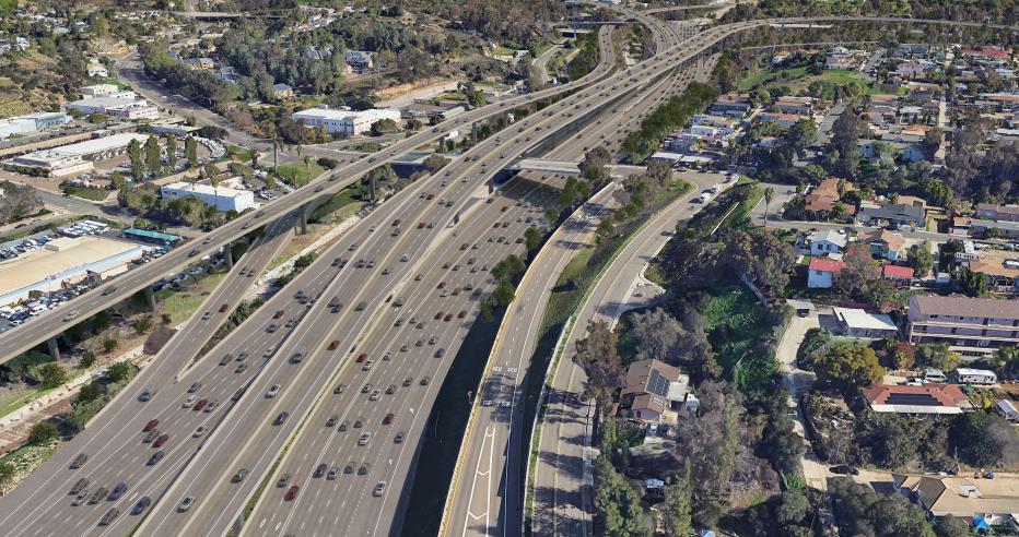 Aerial view of SR94 alternative