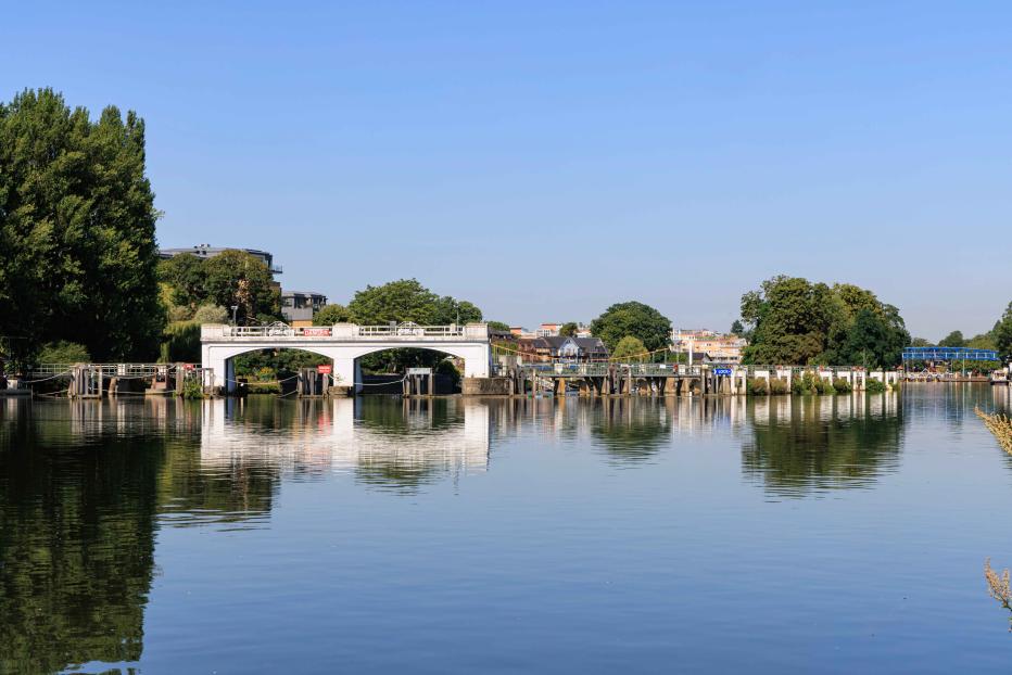 View of River Thames at Teddington.